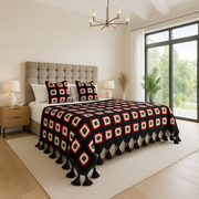 Atlas Rose Crochet Bedspread – Handcrafted Wool