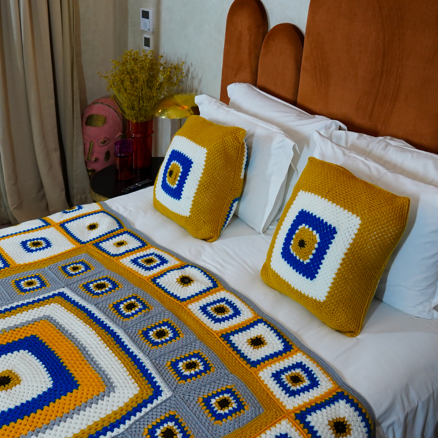 Latifa Crochet Cushion Cover