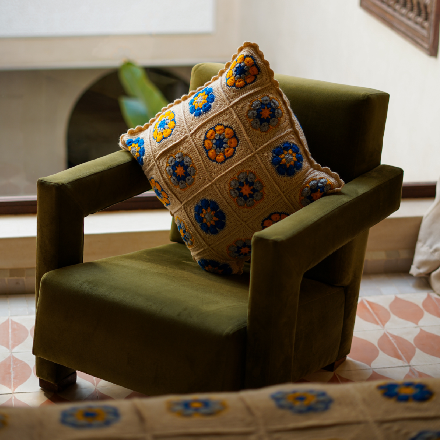 Sahara Crochet Cusion Cover