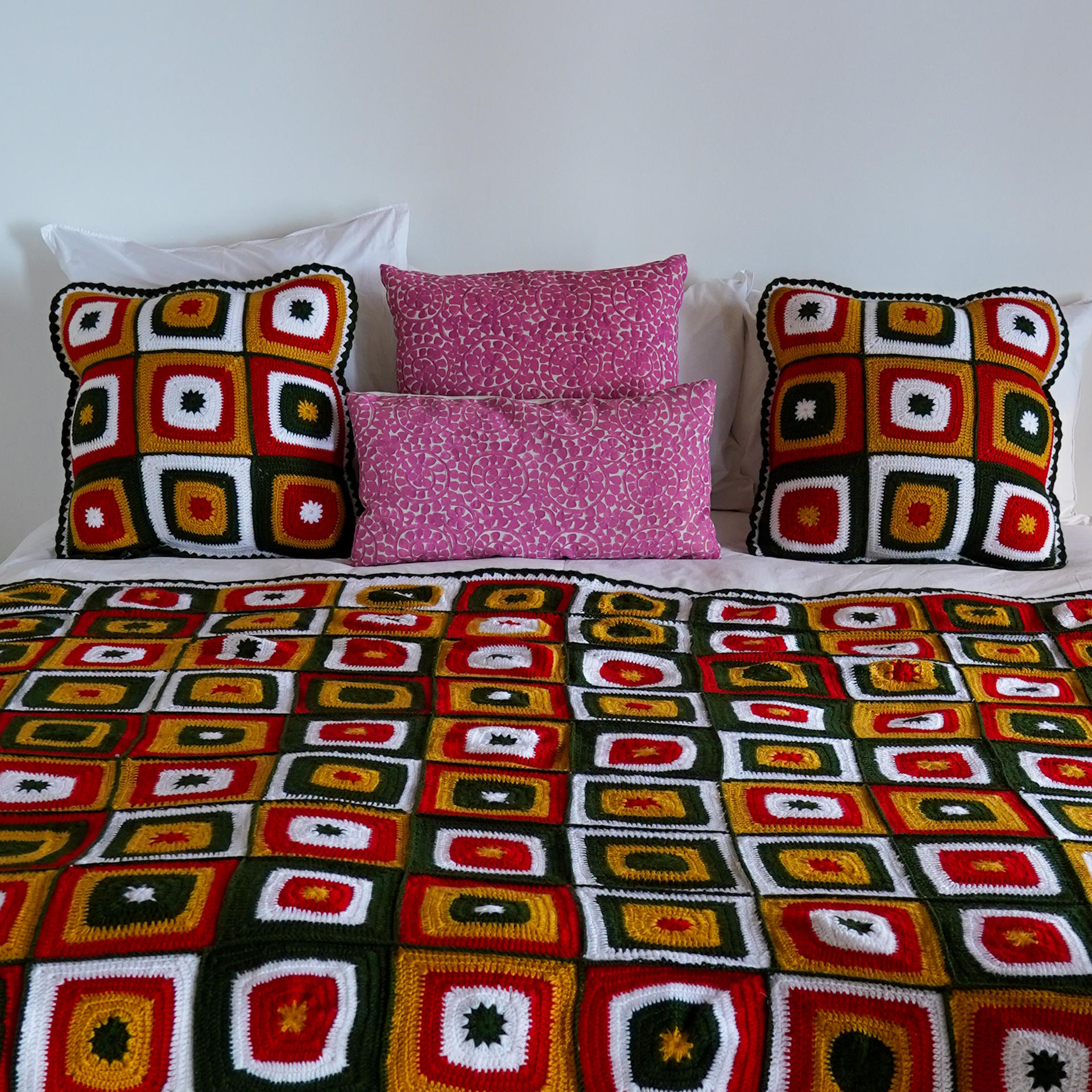 Christmas Square Crochet Blanket