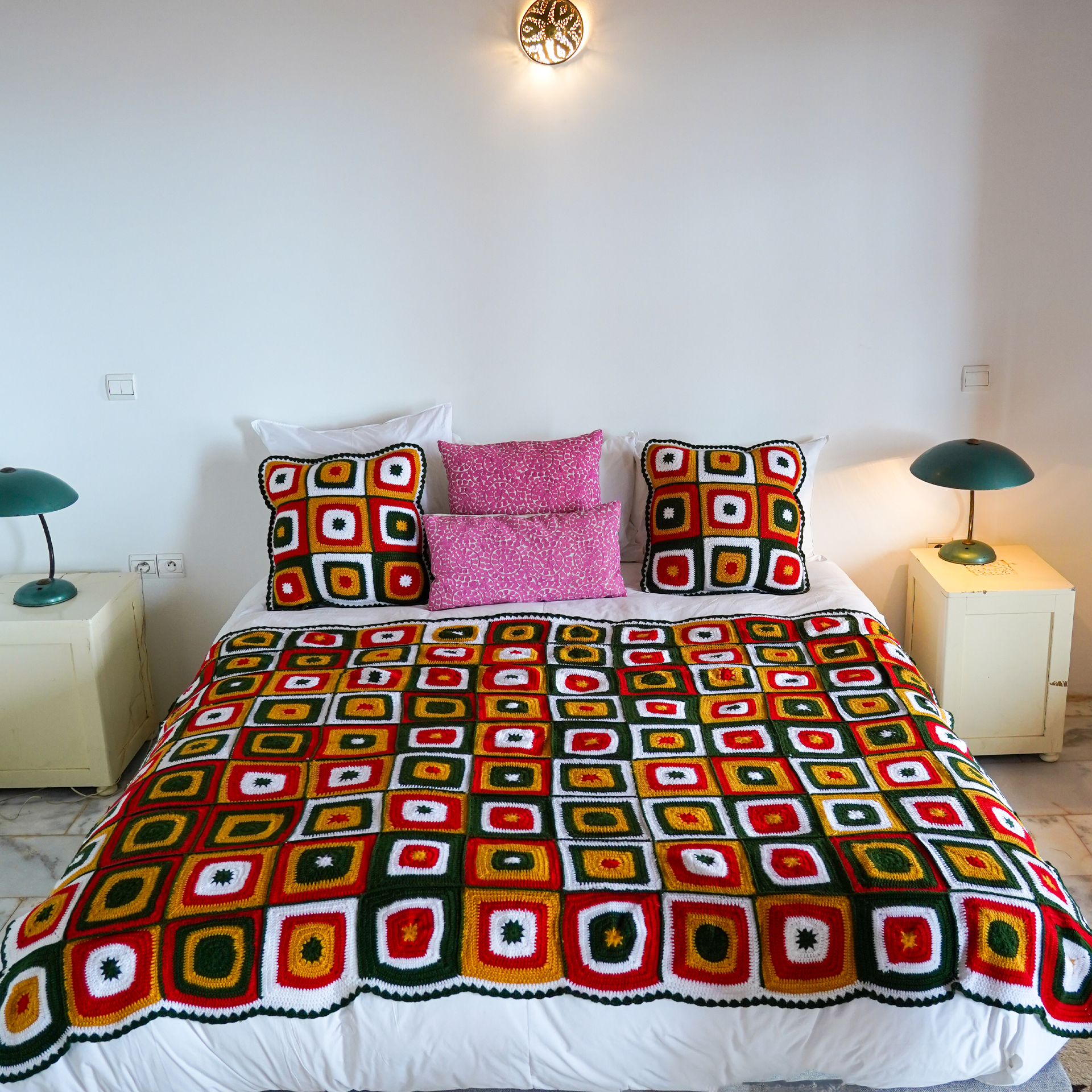 Christmas Square Crochet Blanket