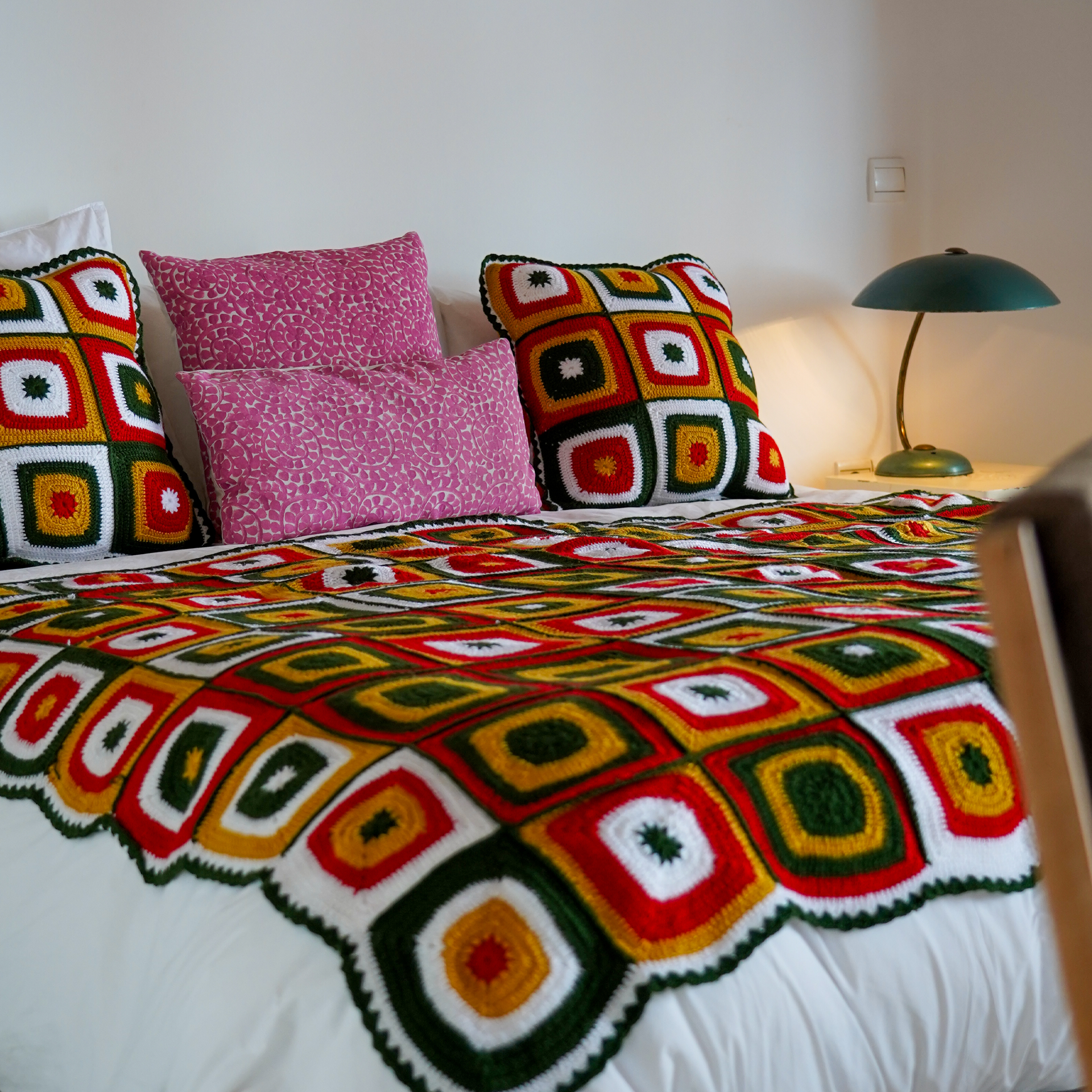 Christmas Square Crochet Blanket