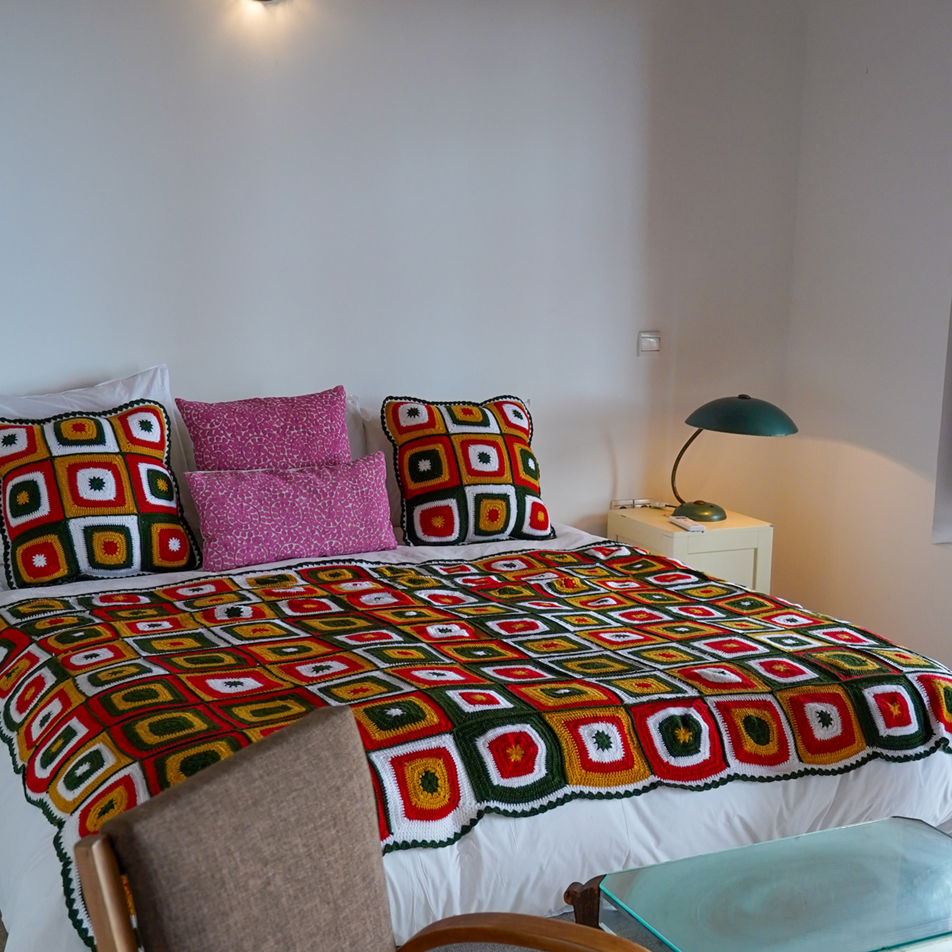 Christmas Square Crochet Blanket