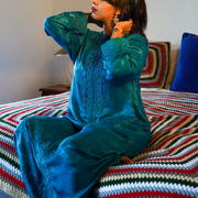 Christmas Stripe Crochet Blanket