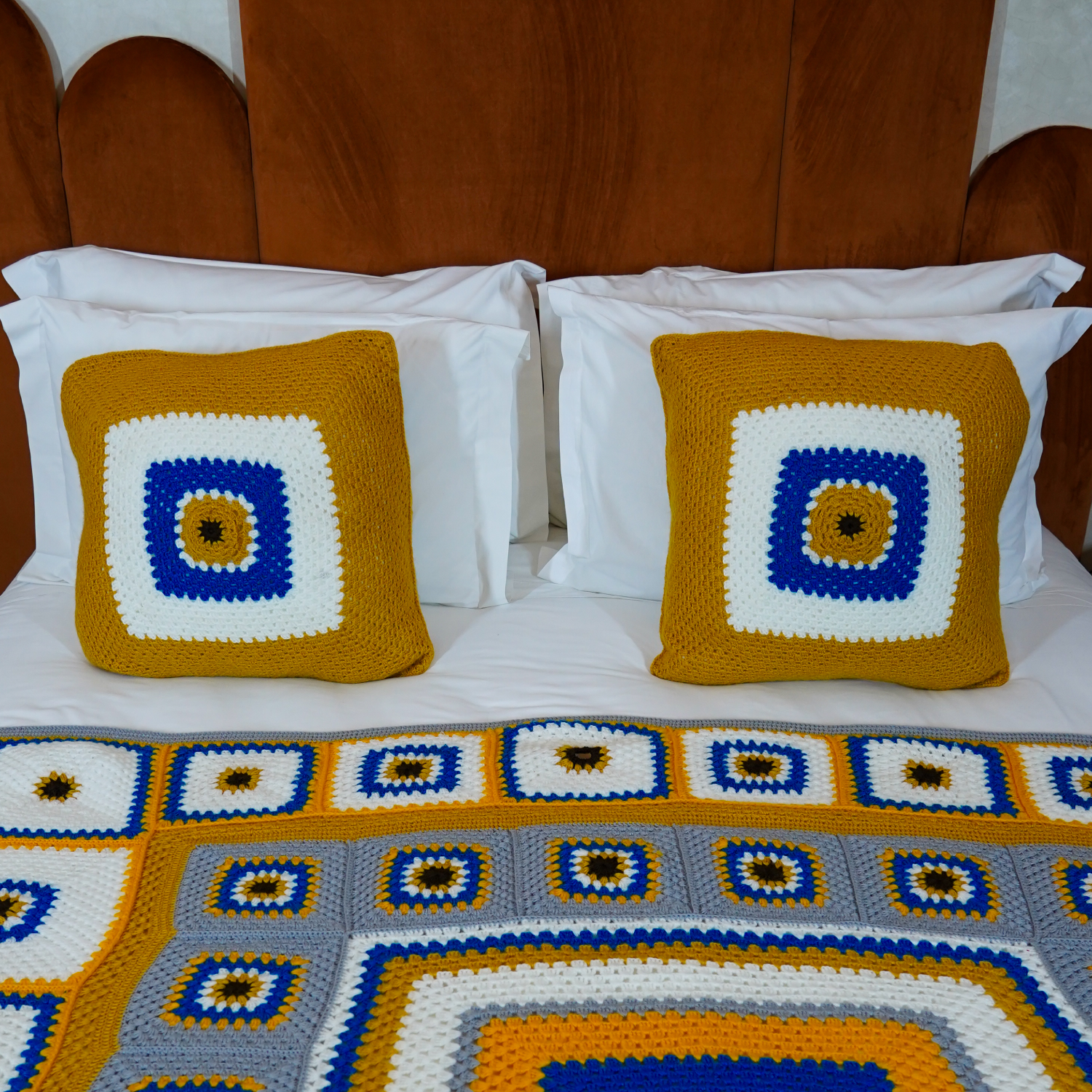 Latifa Crochet Cushion Cover