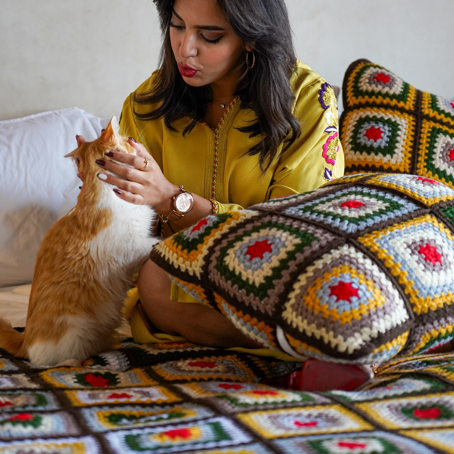 Stranger Crochet Cushion Cover