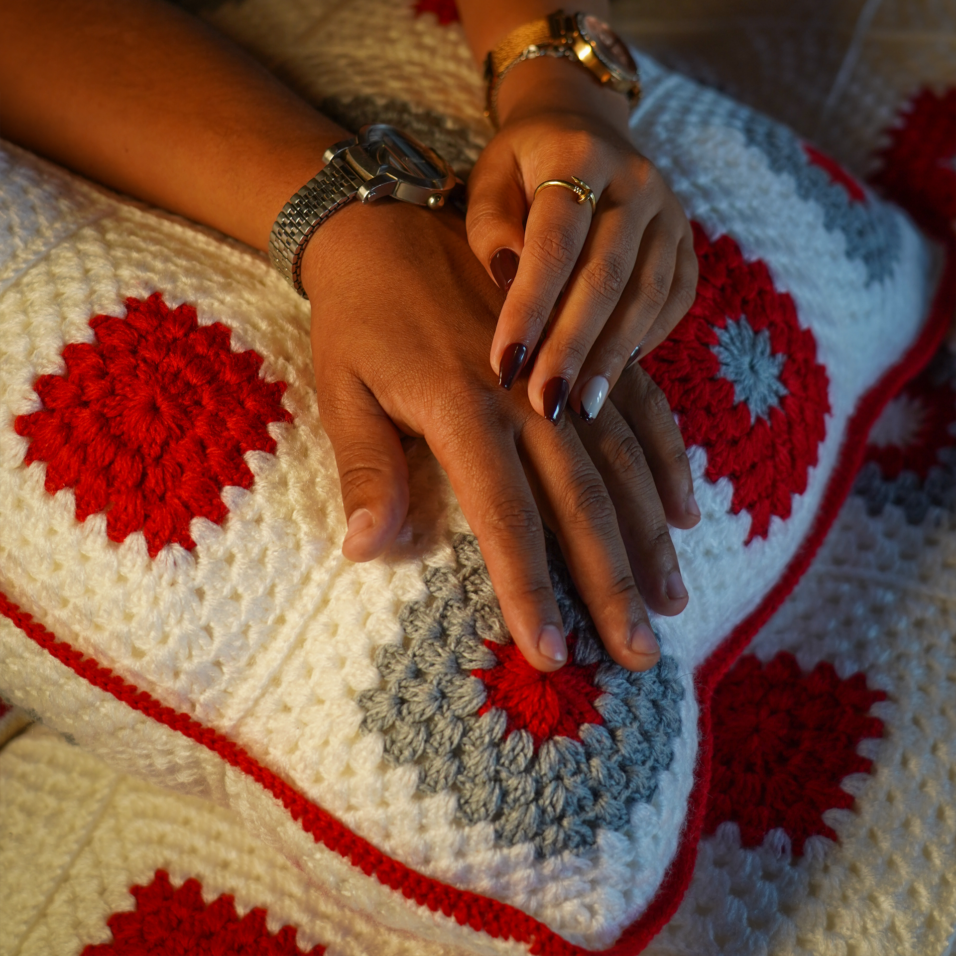 Valentine Crochet Cushion Cover